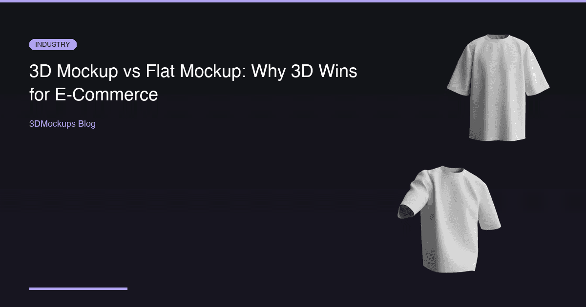3D Mockup vs Flat Mockup: Why 3D Wins for E-Commerce