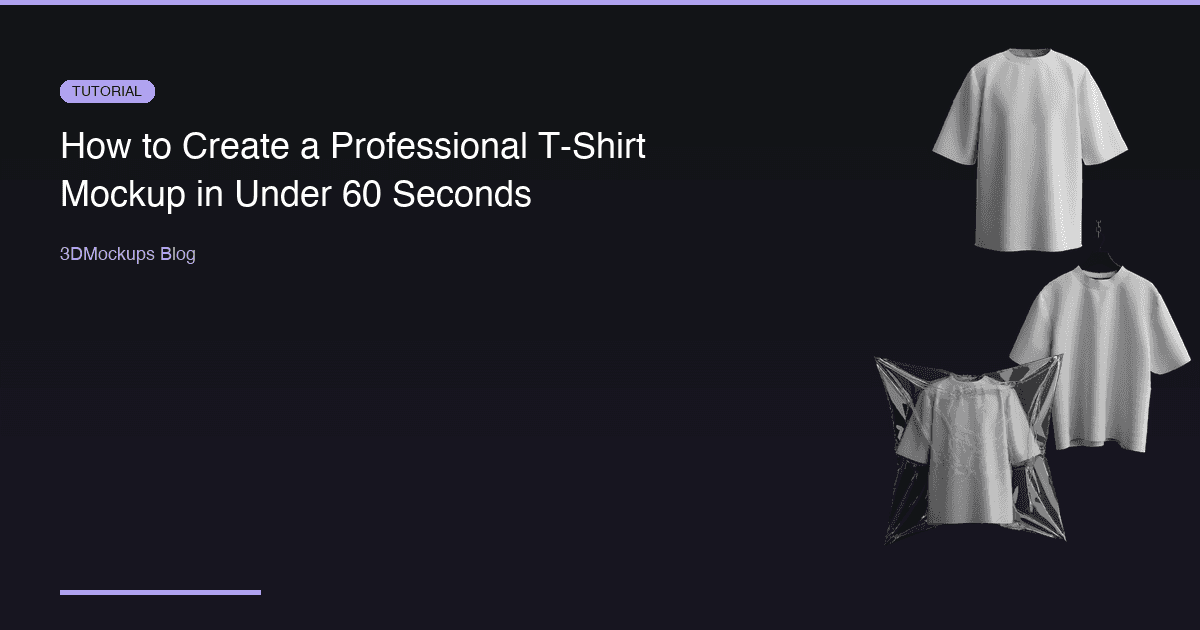 How to Create a Professional T-Shirt Mockup in Under 60 Seconds