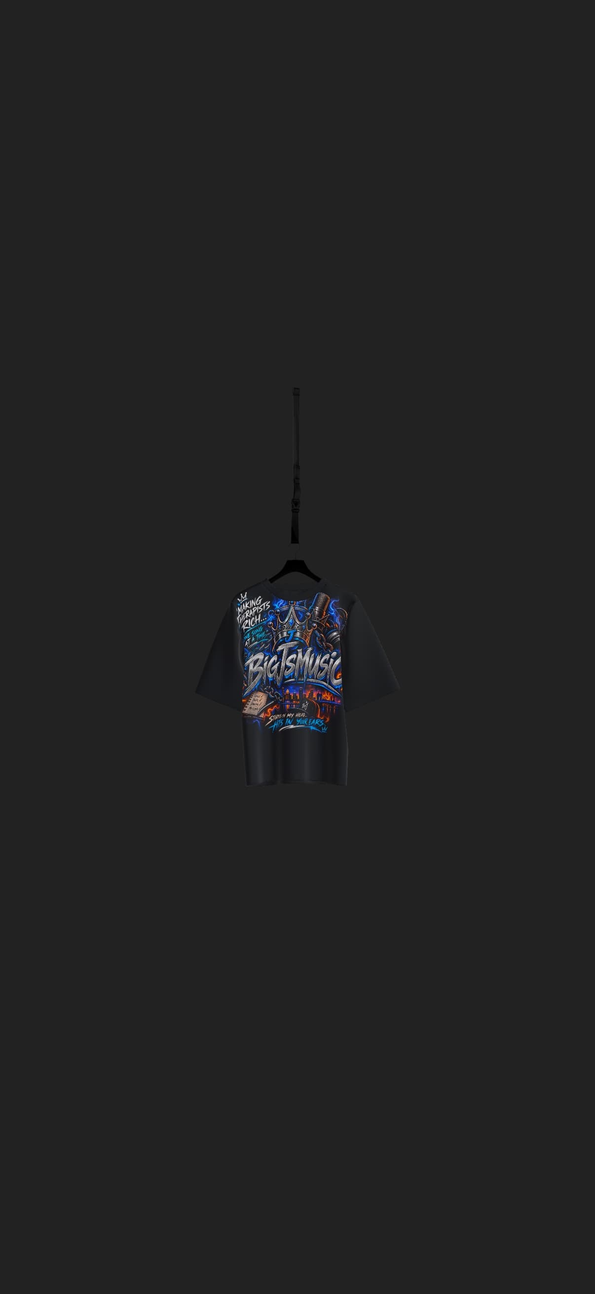 BIGJSMUSIC king of the skyline Tshirt